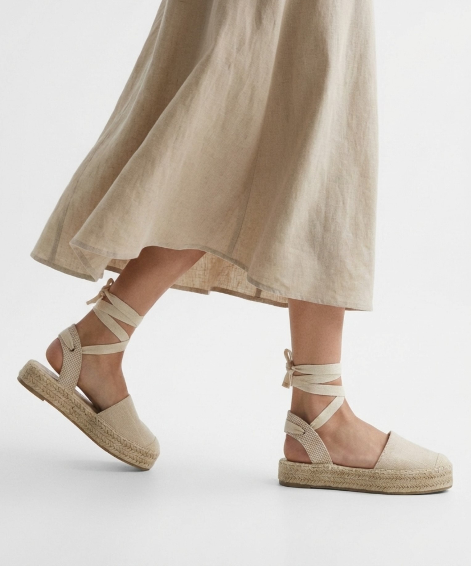 Alpargata plana atada image number null